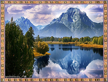 Lake reflections, landscape, lake, mountain HD wallpaper