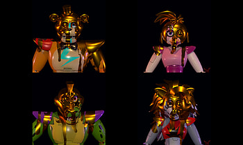 Glamrock Freddy (Five Nights at Freddy's), Roxanne Wolf (Five Nights at Freddy's), video game, Five Nights at Freddy's: Security Breach, Five Nights at Freddy's HD wallpaper