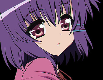 Yuuno Arashiko, purple, anime, other, ribbons, hair clip, hair, yuuno HD wallpaper