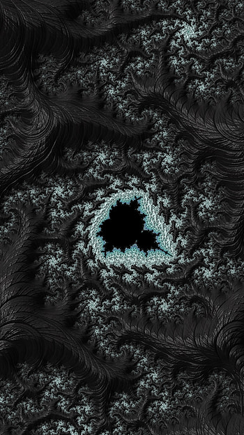 Fractal Art for your Smart or Tablet, white, black, CGI, psychedelic, trippy, Abstract, fractal, abstract black HD phone wallpaper