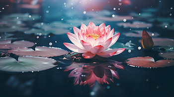 H1>Enchanting Lotus - Peaceful Water Bloom Background, nature, lotus HD wallpaper