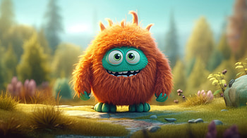 Furry Monster, ai, creature, artist, artwork, digital-art HD wallpaper
