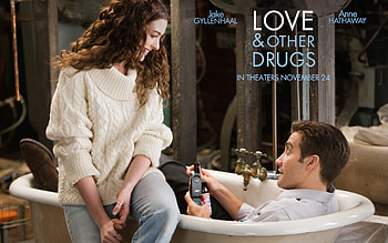 Romantic, Anne Hathaway, Love & Other Drugs, Movie, Jake Gyllenhaal HD wallpaper