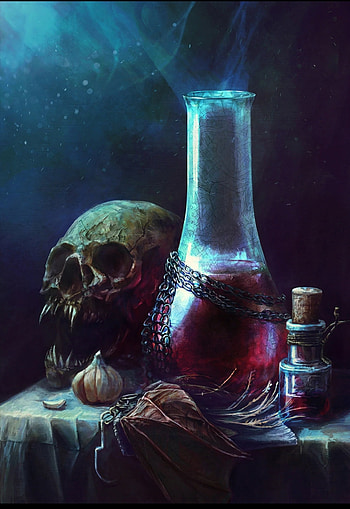 Witcher 3 Black Blood, black blood, witcher 3, potion, concept art HD phone wallpaper