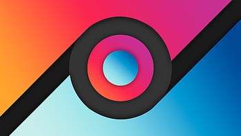 Colorful Gradient Shape Abstraction Abstract HD wallpaper