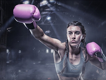Boxer, punch, rough, female HD wallpaper