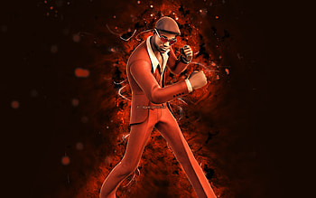Silk Soul Anderson Paak, , orange neon lights, Fortnite Battle Royale, Fortnite characters, Silk Soul Anderson Paak Skin, Fortnite, Silk Soul Anderson Paak Fortnite HD wallpaper