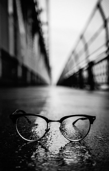 Dark, Close-Up, Bw, Chb, Glasses, Spectacles HD phone wallpaper