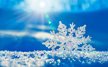 Snowflake, Winter HD wallpaper