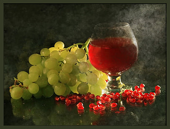 still life 1, art , still life, vine, nature, fruits HD wallpaper