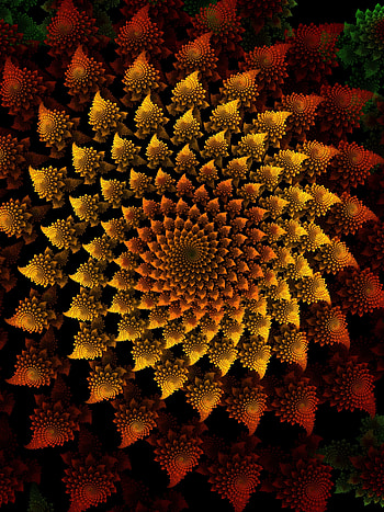 Abstract, Patterns, Fractal, Volume, Pointed HD phone wallpaper