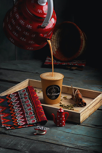 Food, Coffee, Cinnamon, Cup, Glass, Tray, Teapot, Kettle HD phone wallpaper
