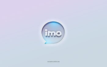 IMO logo, cut out 3d text, white background, IMO 3d logo, IMO emblem, IMO, embossed logo, IMO 3d emblem HD wallpaper