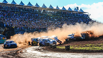 Rallycross , Dynamic motion, High-speed action, Racing cars HD wallpaper