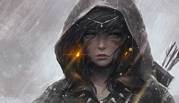 Warrior Girl Hood Artwork, warrior, girl, artist, artwork, digital-art, deviantart HD wallpaper