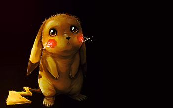 Anime Pokemon Pikachu PokÃ©mon Sad Cute Electric PokÃ©mon HD wallpaper