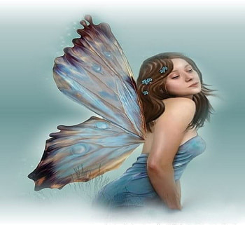 BLUE FAIRY, fairy, blue, fantasy, female HD wallpaper