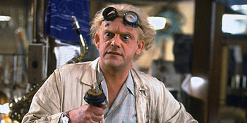 Christopher Lloyd, Back to the Future script, Iconic role, Memorable moment HD wallpaper
