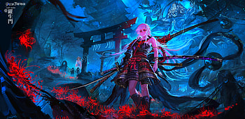Samurai, samurai, Anime, anime girl, Cool, cool anime, anime samurai HD wallpaper