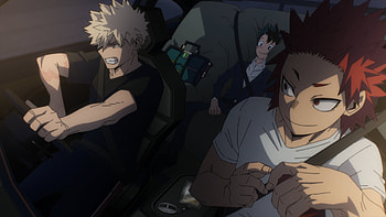 U.A. Night Drive — Bakugo, Kirishima & Deku ( ), Anime, My Hero Academia, Katsuki Bakugou, Izuku Midoriya, Eijiro Kirishima HD wallpaper