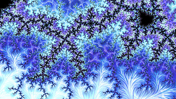 Trippy Psychedelic Fractal, colorful, colors, artistic, blue, Abstract, fractal, abstract blue HD wallpaper
