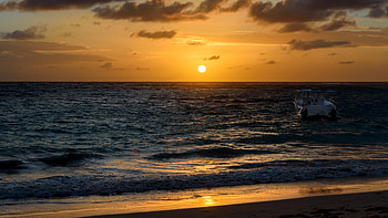 Sunset over Ocean, nature, water, ocean, sunset HD wallpaper