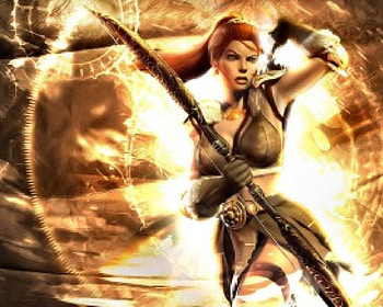 Fantasy, graphic, girl, hunting HD wallpaper