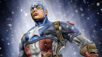 Art Captain America, captain-america, superheroes, behance HD wallpaper