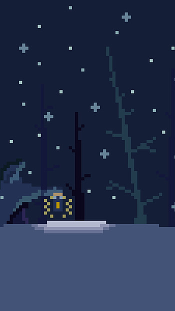 Frostlight — Pixel Night, artistic, pixel art HD phone wallpaper