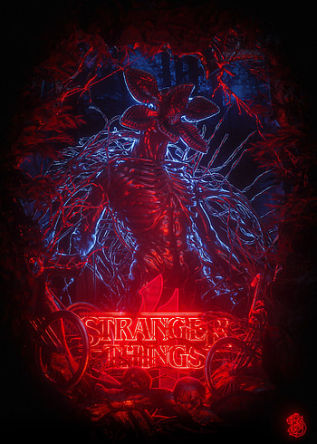 Stranger things 4, magenta, organism HD phone wallpaper