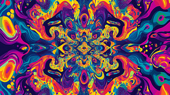 Trippy Abstract Kaleidoscope - Ultra, Abstract, psychedelic, colorful, Digital Art HD wallpaper