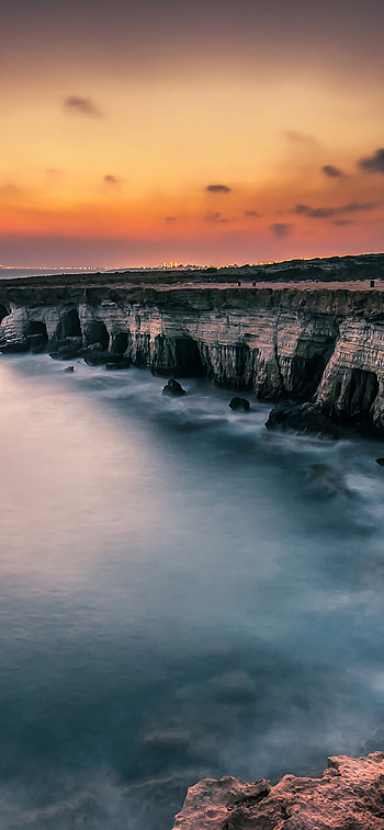 Seascape sea sunset, Scenic view, Tranquil scenery, perfection HD phone wallpaper