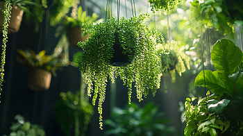 Serene Hanging Plants - Ultra, hanging plant, plant, greenery HD wallpaper