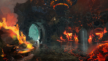 Infernal Grotto — Fantasy, fantasy, cave HD wallpaper