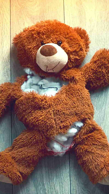 Teddy Bear Ke, Wooden Background HD phone wallpaper