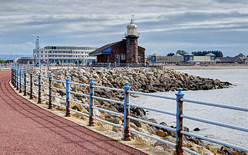 The Old Lighthouse Morecambe, Lancashire, lighthouse, architecture, graph, art deco HD wallpaper