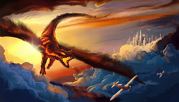 Dragon Fantasy Artwork, dragon, fantasy, artist, artwork, digital-art, artstation HD wallpaper