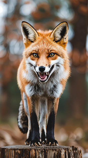 Bold Fox: Captivating , fox, Wildlife, nature, Animal, portrait HD phone wallpaper
