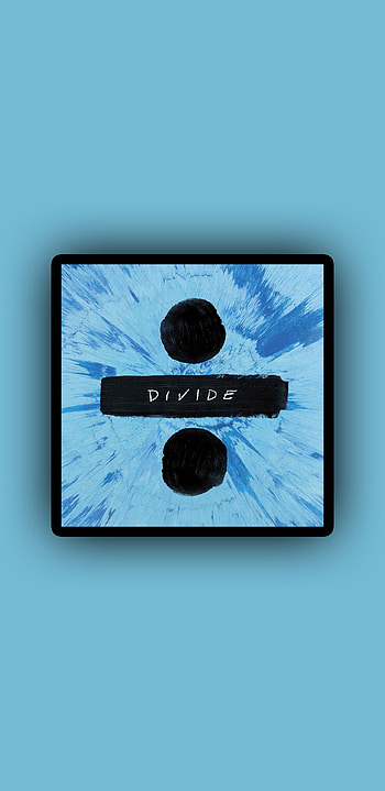 Ed Sheeran ÷, Pop, Divide, Ed Sheeran, Singer, electric blue, Blue, Music, UK, Album HD phone wallpaper