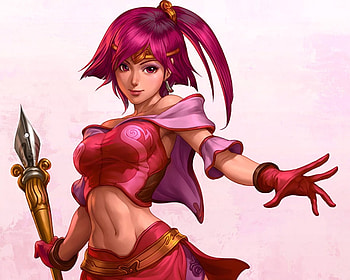 Pink, sweet, sexy, hot, cute, girl, nice, anime girl, anime, red, female HD wallpaper
