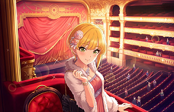 Vip ..., blond hair, blonde, cute, dress, beauty, nice, maiden, , blonde hair, adorable, female, sweet, smiling, blond, smile, jacket, stage, girl, beautiful, kawaii, anime girl, anime, pretty, blush, lovely HD wallpaper