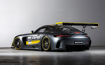 Mercedes-AMG GT3, rear view, racing car, GT3 tuning, supercar, German sports cars, Mercedes-Benz HD wallpaper