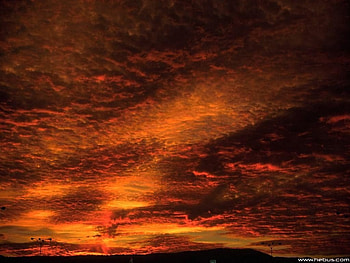 Nature beauty, sky, red HD wallpaper