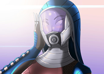Mass Effect Tali Zorah Helmet Fantasy HD wallpaper