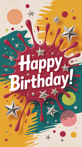 Happy Birtay Celebration , celebration, greeting card, colorful, Stars HD phone wallpaper