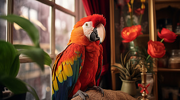 Colorful Parrot, bird, Animal, parrot HD wallpaper
