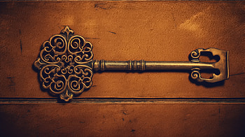 Vintage Ornate Key, man made, key HD wallpaper
