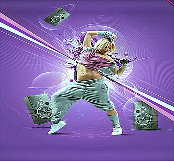 Don't Stop The Music, blue, dance, gorgeous, cool, lovely, beauty HD wallpaper