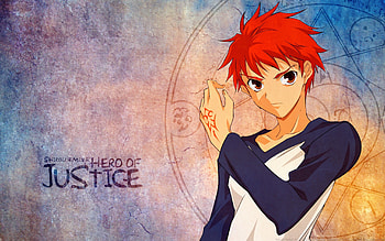 Hero Of Justice, emiya, spell, justice, circle, hero, fate, grunge, shirou HD wallpaper