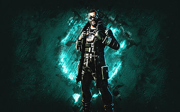 Fortnite Renegade Shadow Skin, Fortnite, main characters, blue stone background, Renegade Shadow, Fortnite skins, Renegade Shadow Skin, Renegade Shadow Fortnite, Fortnite characters HD wallpaper